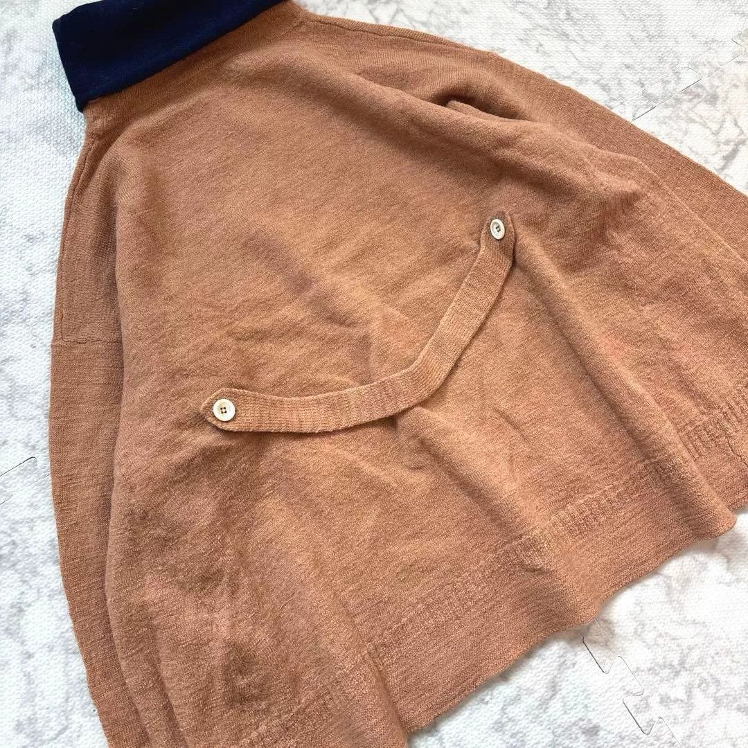 45rpm Brown Wool Cashmere Turtleneck Sweater Size XS / US 0-2 / IT 36-38 - 3 Thumbnail