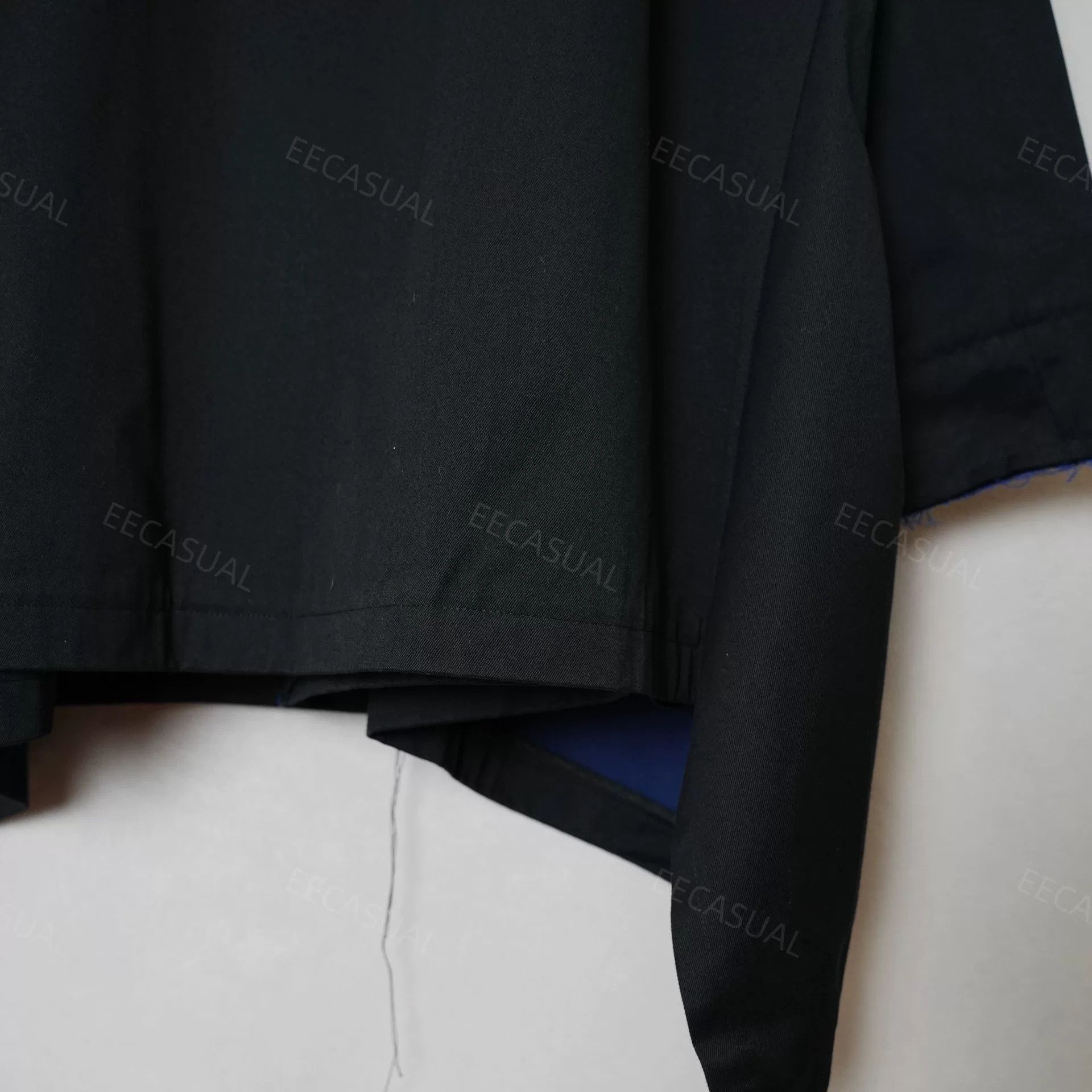 Y's Asymmetric Blue Trimmed Y's Coat Size M / US 6-8 / IT 42-44 - 7 Thumbnail