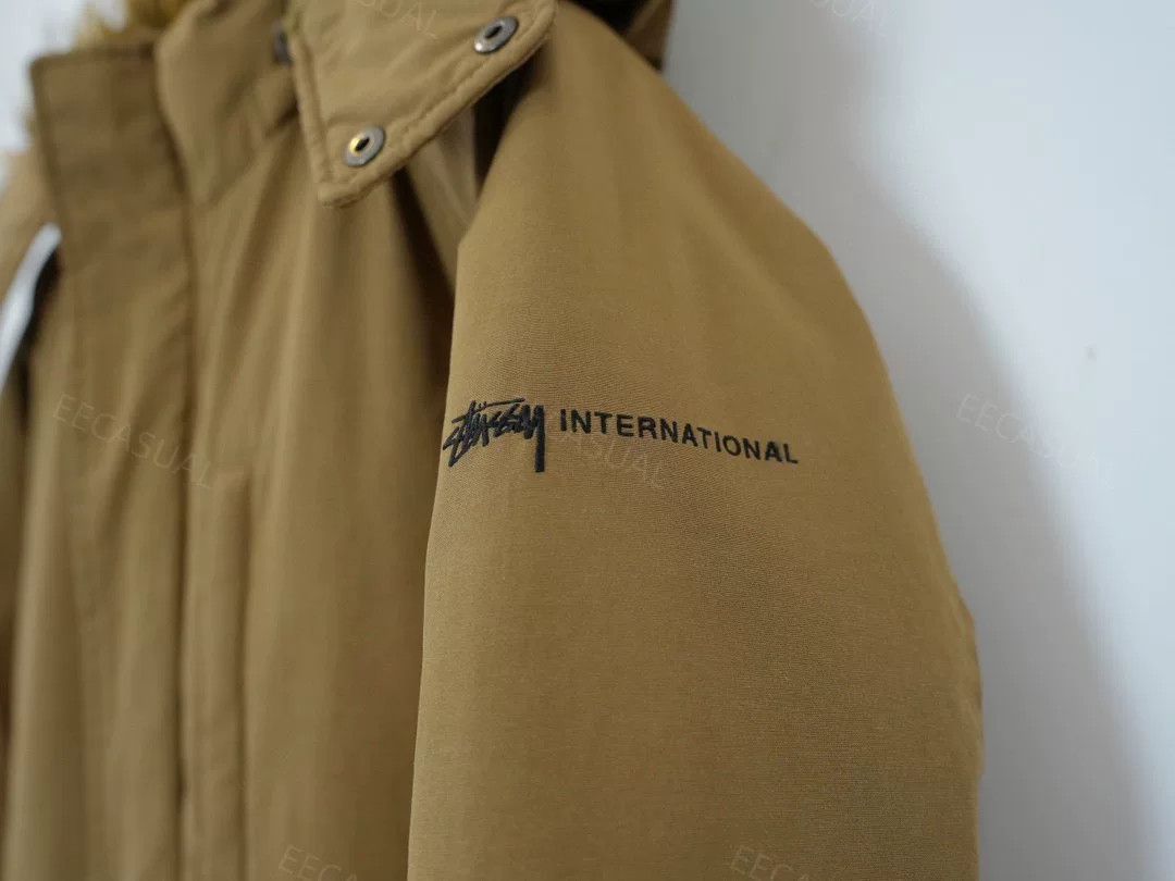 Stussy Stussy Brown Hooded Down Jacket Size US L / EU 52-54 / 3 - 6 Thumbnail