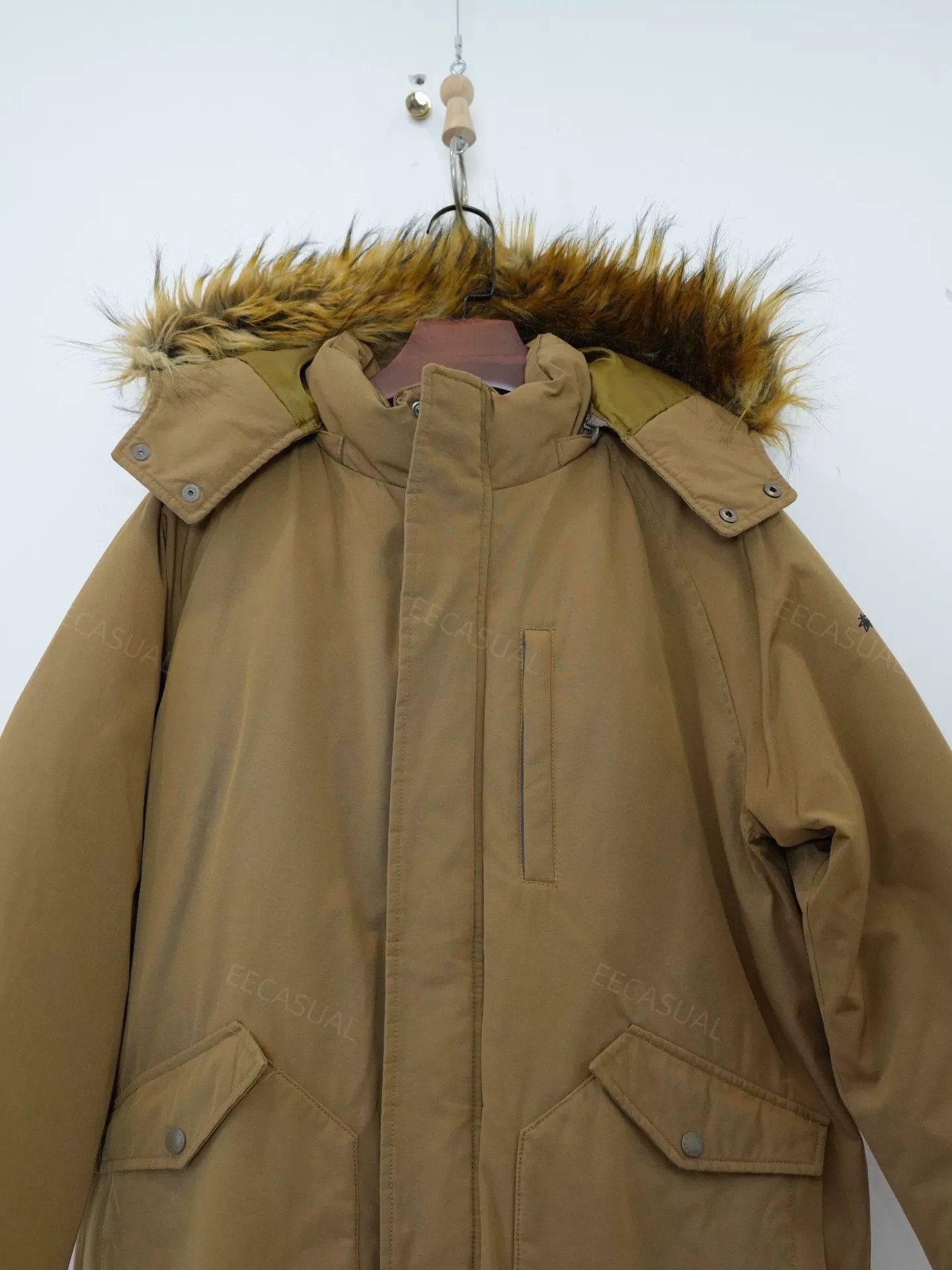 Stussy Stussy Brown Hooded Down Jacket Size US L / EU 52-54 / 3 - 4 Thumbnail