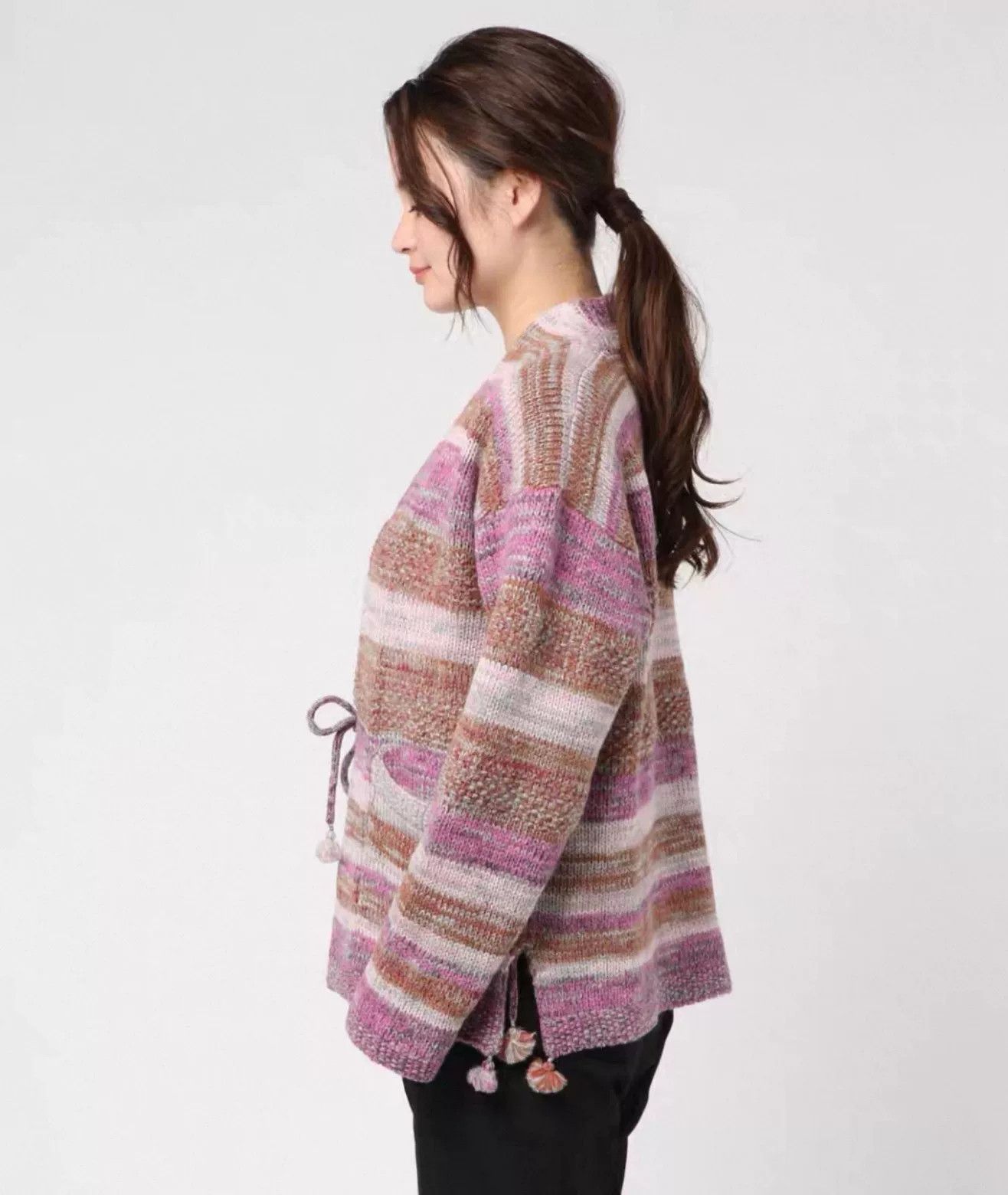 45rpm Pink Knit Cardigan Sweater from Japan Size M / US 6-8 / IT 42-44 - 3 Thumbnail