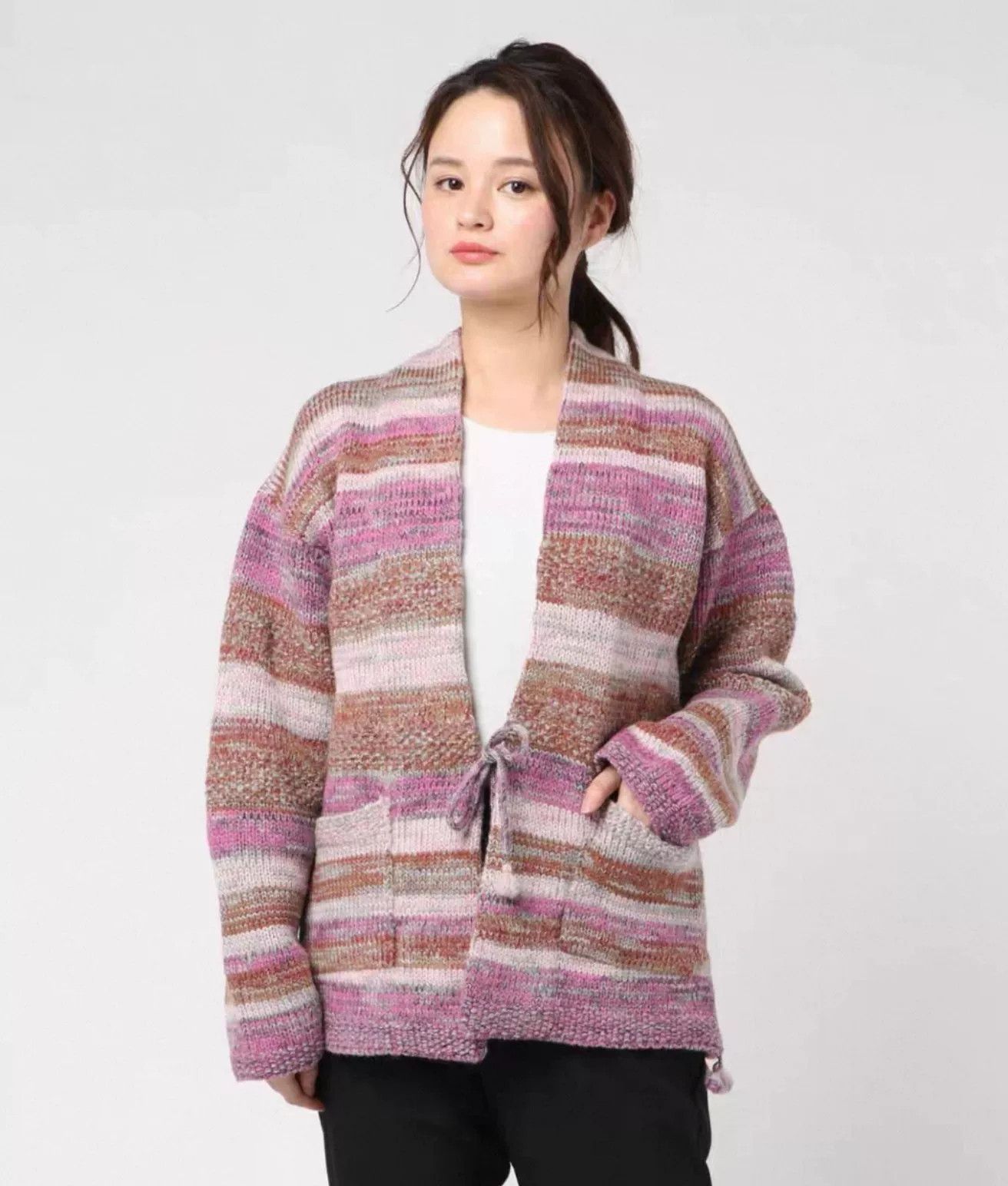 45rpm Pink Knit Cardigan Sweater from Japan Size M / US 6-8 / IT 42-44 - 2 Thumbnail