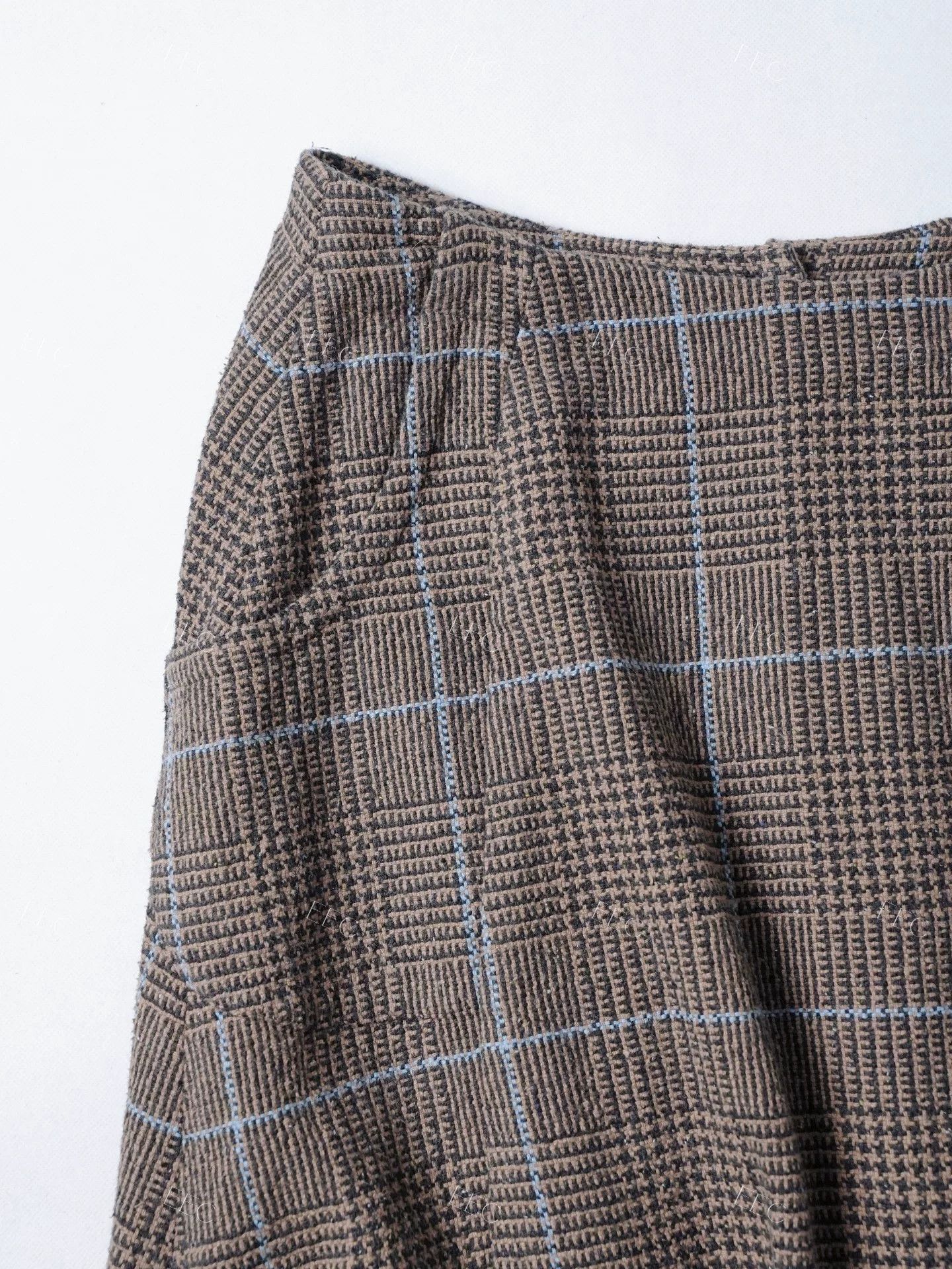 45rpm Brown Checkered Umbrella Skirt Size 26" / US 2 / IT 38 - 5 Thumbnail