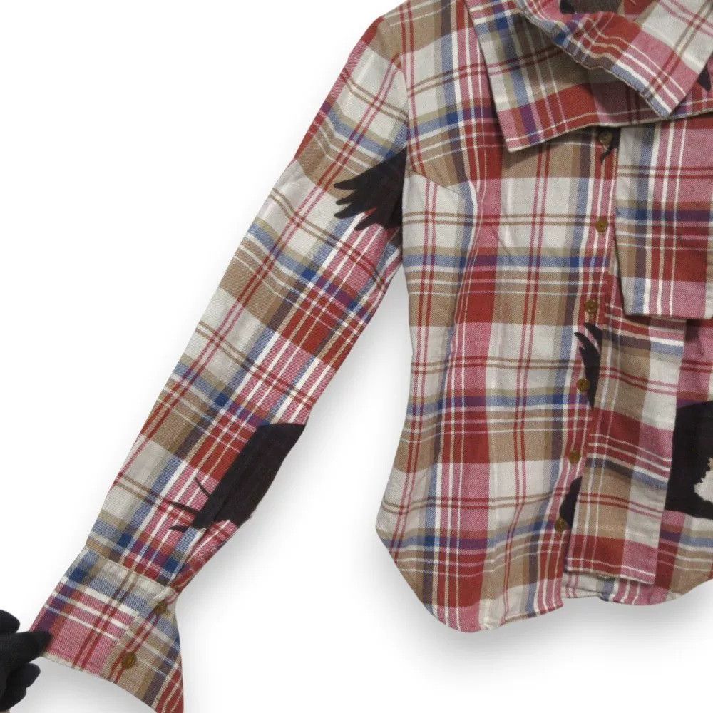 Vivienne Westwood Vivienne Westwood Red Plaid Button-Up Shirt Size M / US 6-8 / IT 42-44 - 4 Thumbnail