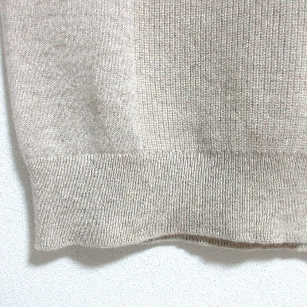 Hermes Hermes Beige Cashmere Short Sleeve Sweater Size S / US 4 / IT 40 - 5 Thumbnail