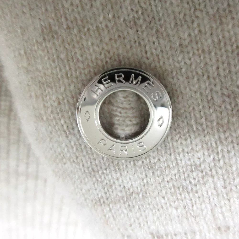 Hermes Hermes Beige Cashmere Short Sleeve Sweater Size S / US 4 / IT 40 - 7 Thumbnail