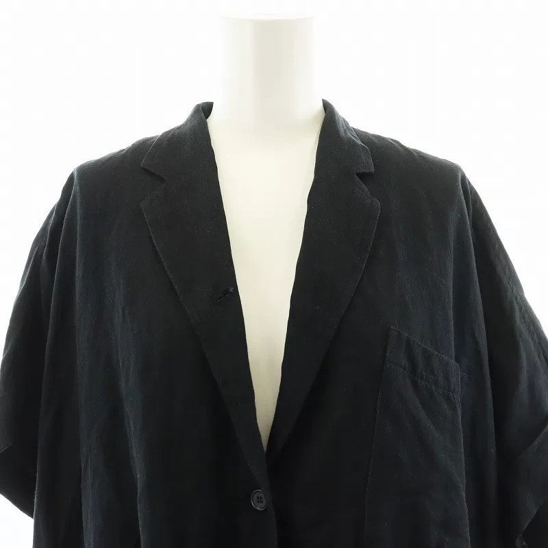 Yohji Yamamoto Y's Black Long Sleeve Dress Coat Size M / US 6-8 / IT 42-44 - 7 Thumbnail