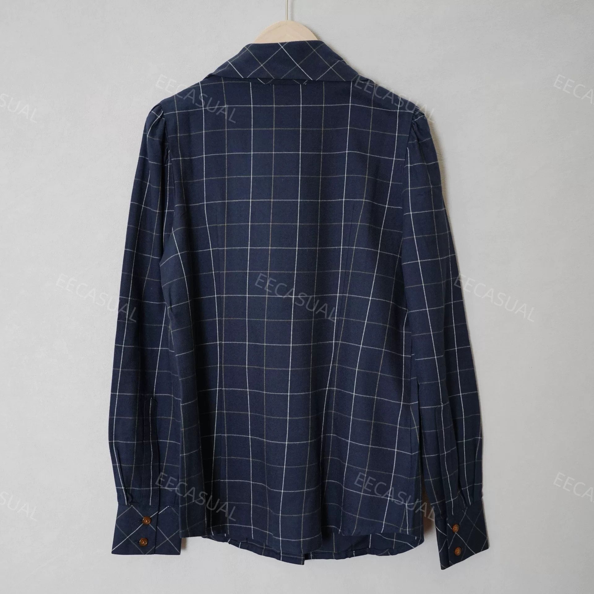 Vivienne Westwood Vivienne Westwood Navy Checkered Shirt Size L / US 10 / IT 46 - 2 Thumbnail