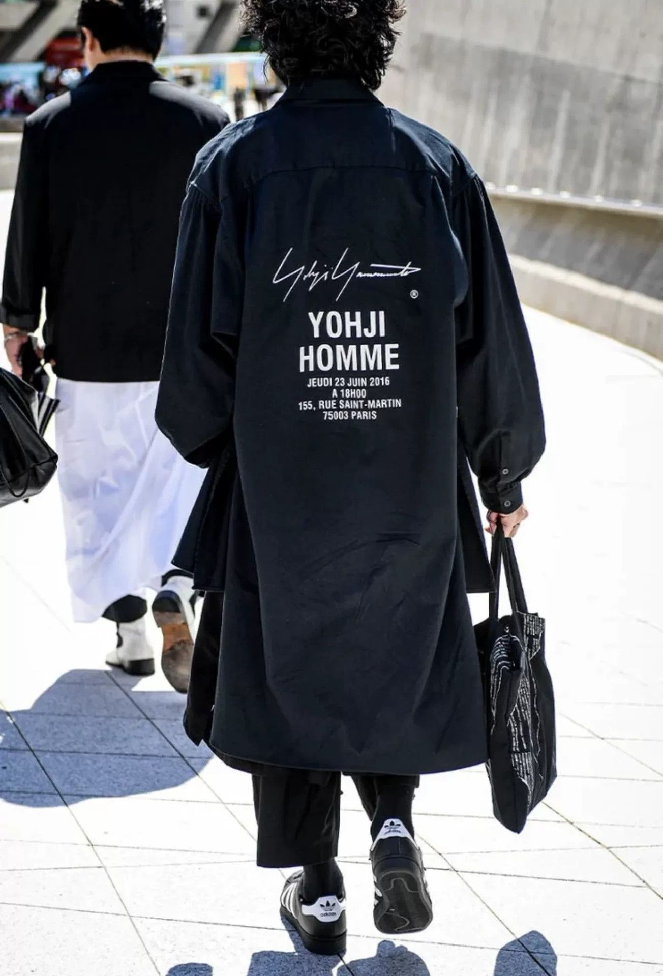 Yohji Yamamoto Yohji Yamamoto Black Logo Long Sleeve Shirt Size US L / EU 52-54 / 3 - 2 Thumbnail