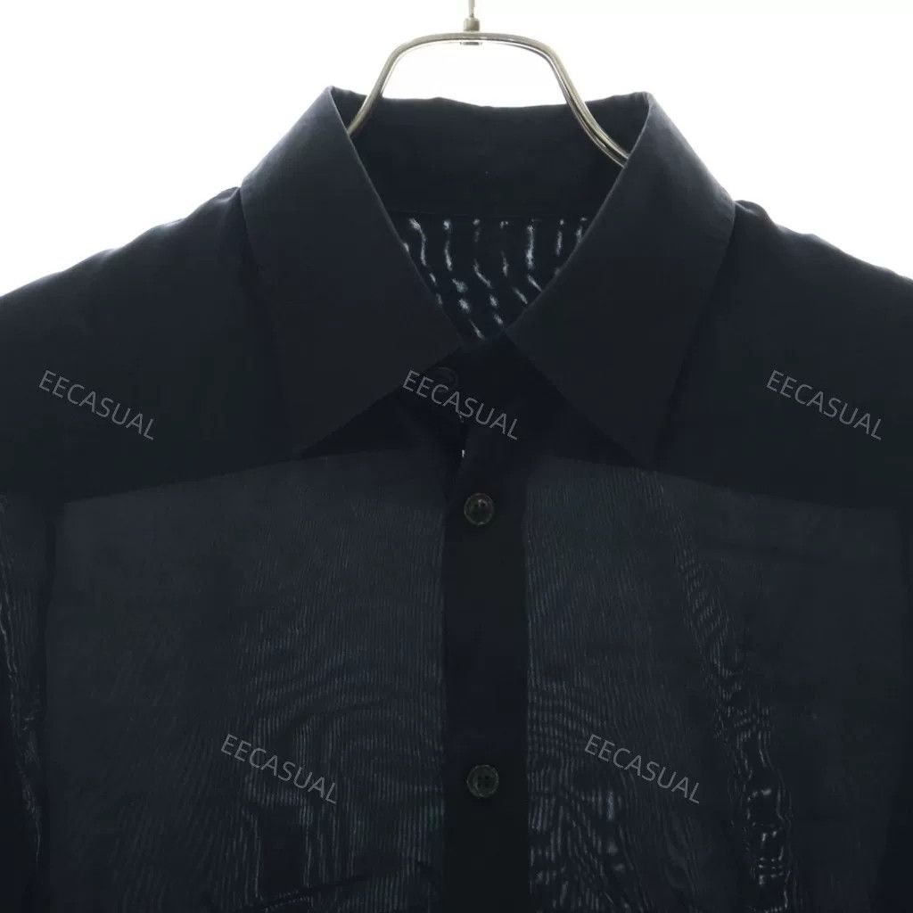 Yohji Yamamoto Yohji Yamamoto Black Logo Long Sleeve Shirt Size US L / EU 52-54 / 3 - 5 Thumbnail