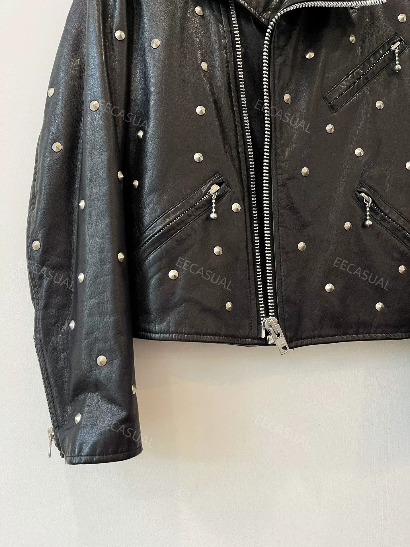 Junya Watanabe Junya Watanabe Black Studded Leather Jacket Size US S / EU 44-46 / 1 - 4 Thumbnail