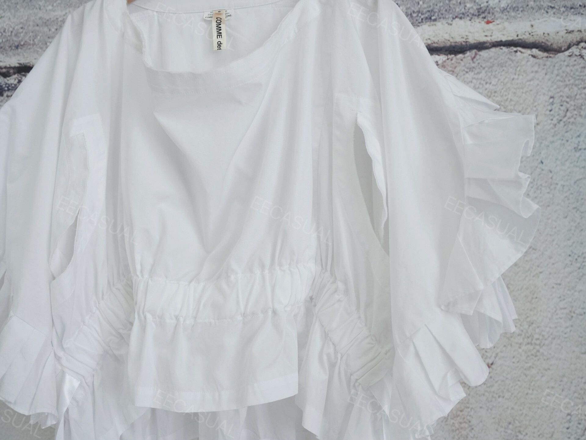 Comme des Garcons White Ribbon Detail Shirt by Comme des Garçons Size S / US 4 / IT 40 - 6 Thumbnail
