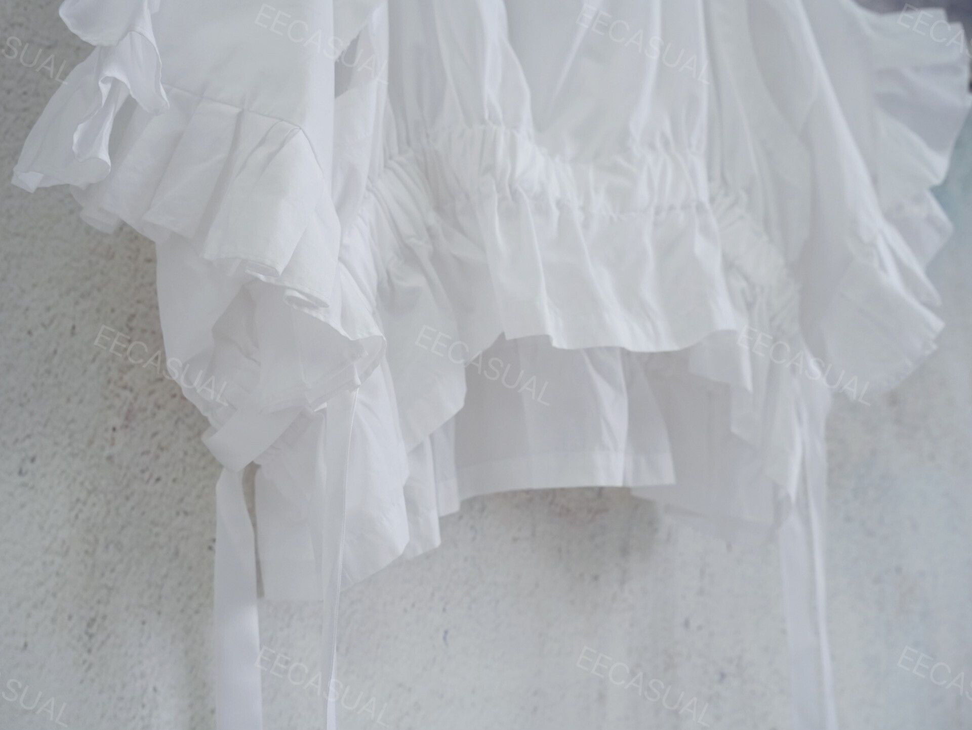 Comme des Garcons White Ribbon Detail Shirt by Comme des Garçons Size S / US 4 / IT 40 - 7 Thumbnail