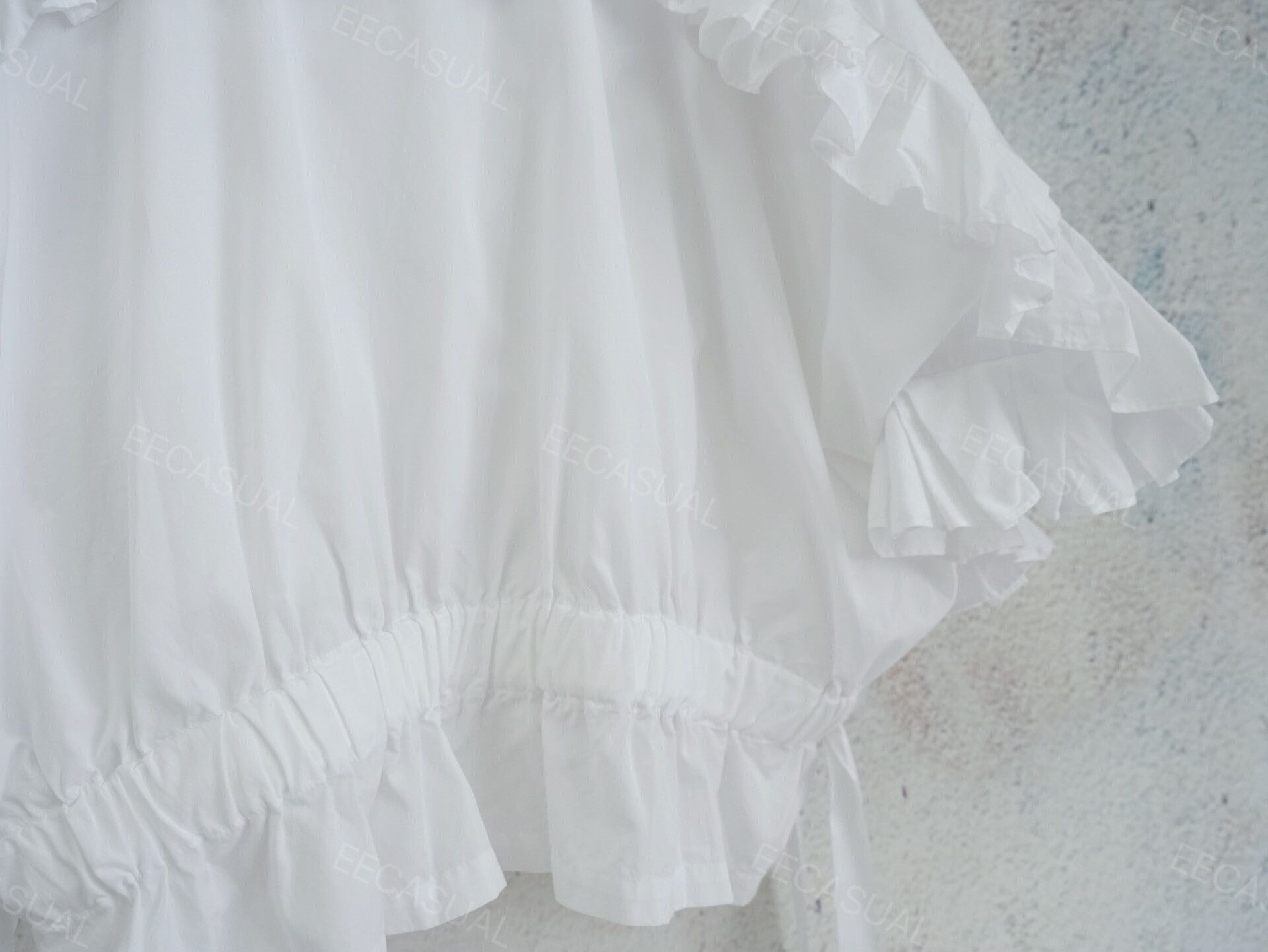 Comme des Garcons White Ribbon Detail Shirt by Comme des Garçons Size S / US 4 / IT 40 - 4 Thumbnail