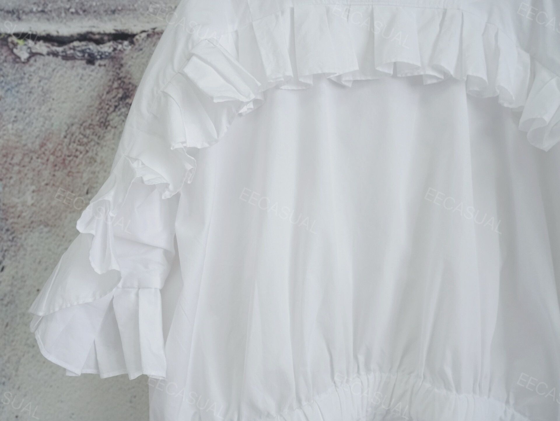 Comme des Garcons White Ribbon Detail Shirt by Comme des Garçons Size S / US 4 / IT 40 - 3 Thumbnail