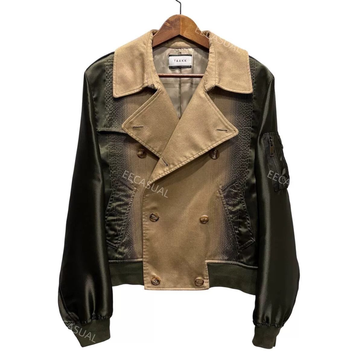 TAAKK TAAKK MA-1 Gradient Color Pocket Trench Jacket Size US M / EU 48-50 / 2 - 6 Thumbnail