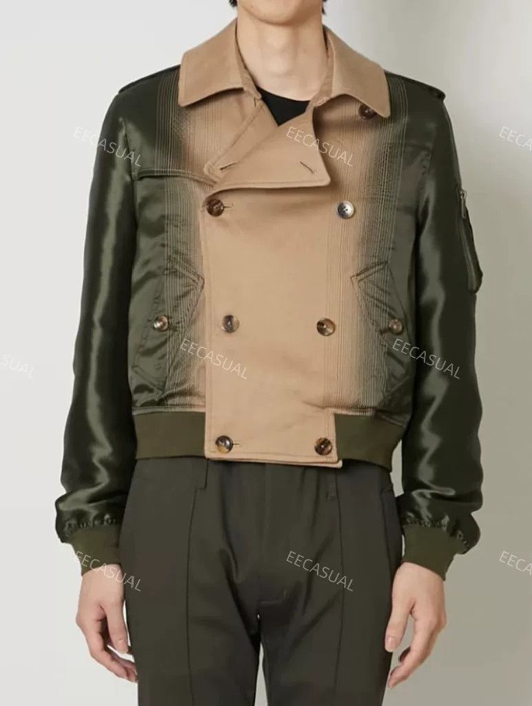 TAAKK TAAKK MA-1 Gradient Color Pocket Trench Jacket Size US M / EU 48-50 / 2 - 2 Thumbnail