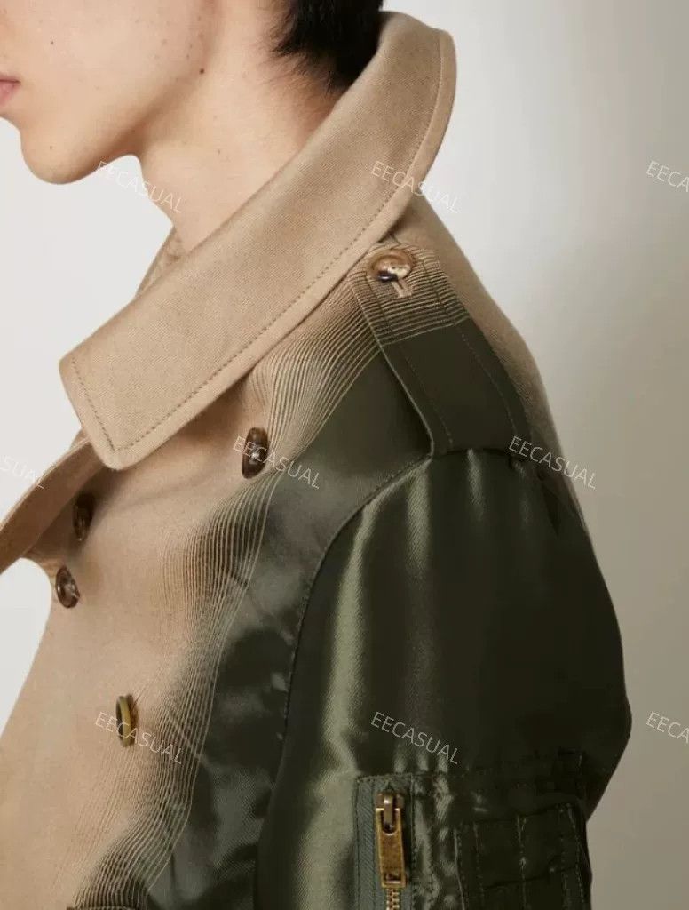 TAAKK TAAKK MA-1 Gradient Color Pocket Trench Jacket Size US M / EU 48-50 / 2 - 4 Thumbnail