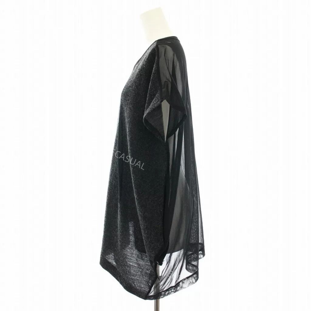 Y's Yohji Yamamoto Asymmetrical Black T-Shirt Size M / US 6-8 / IT 42-44 - 3 Thumbnail