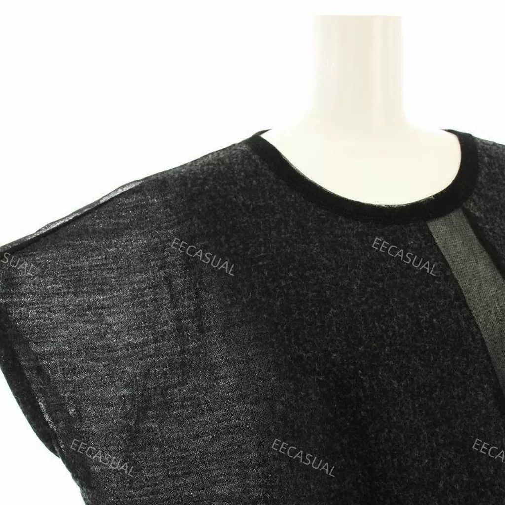 Y's Yohji Yamamoto Asymmetrical Black T-Shirt Size M / US 6-8 / IT 42-44 - 5 Thumbnail