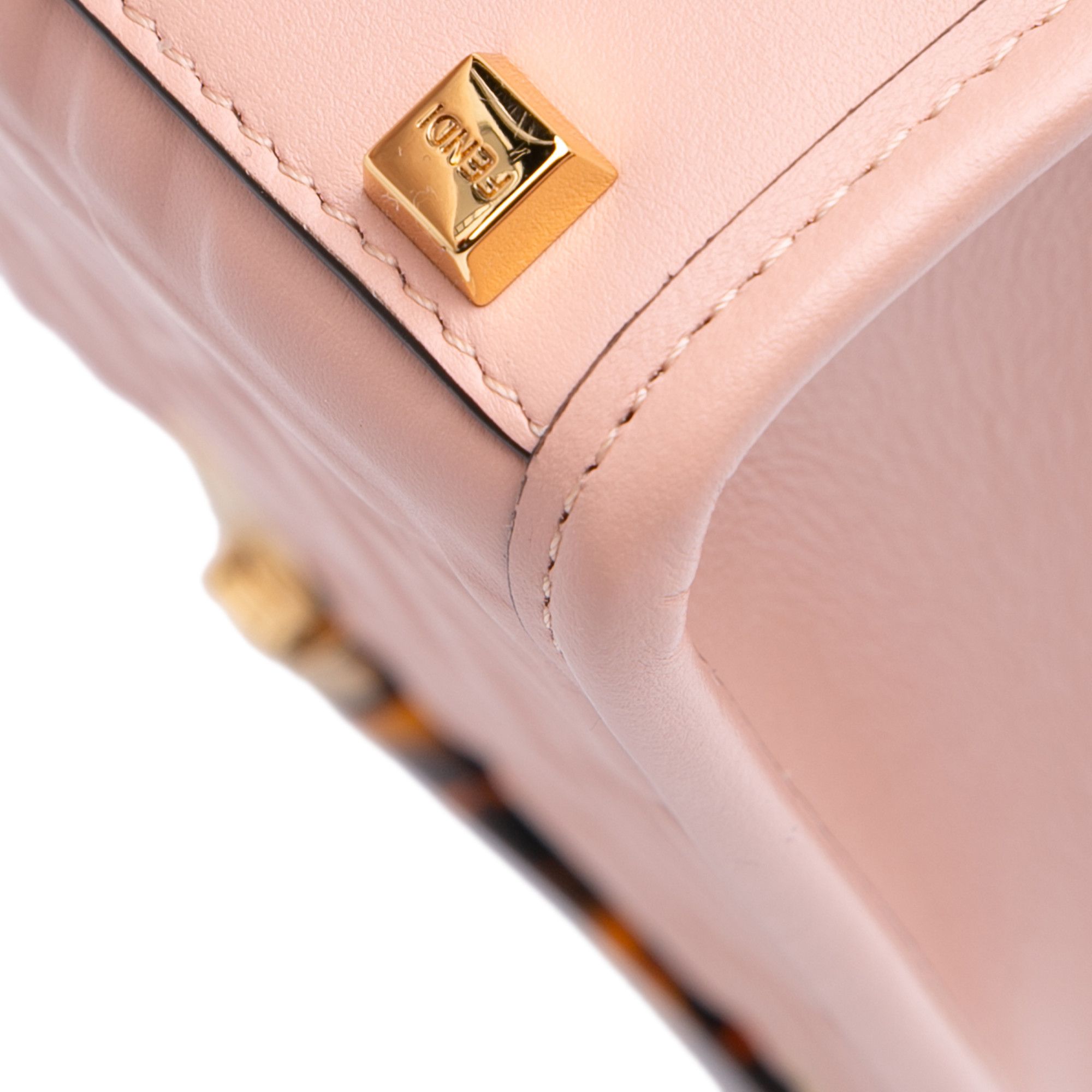 Fendi Fendi Mini Zucca Embossed Leather Sunshine Shopper Tote Size ONE SIZE - 7 Thumbnail