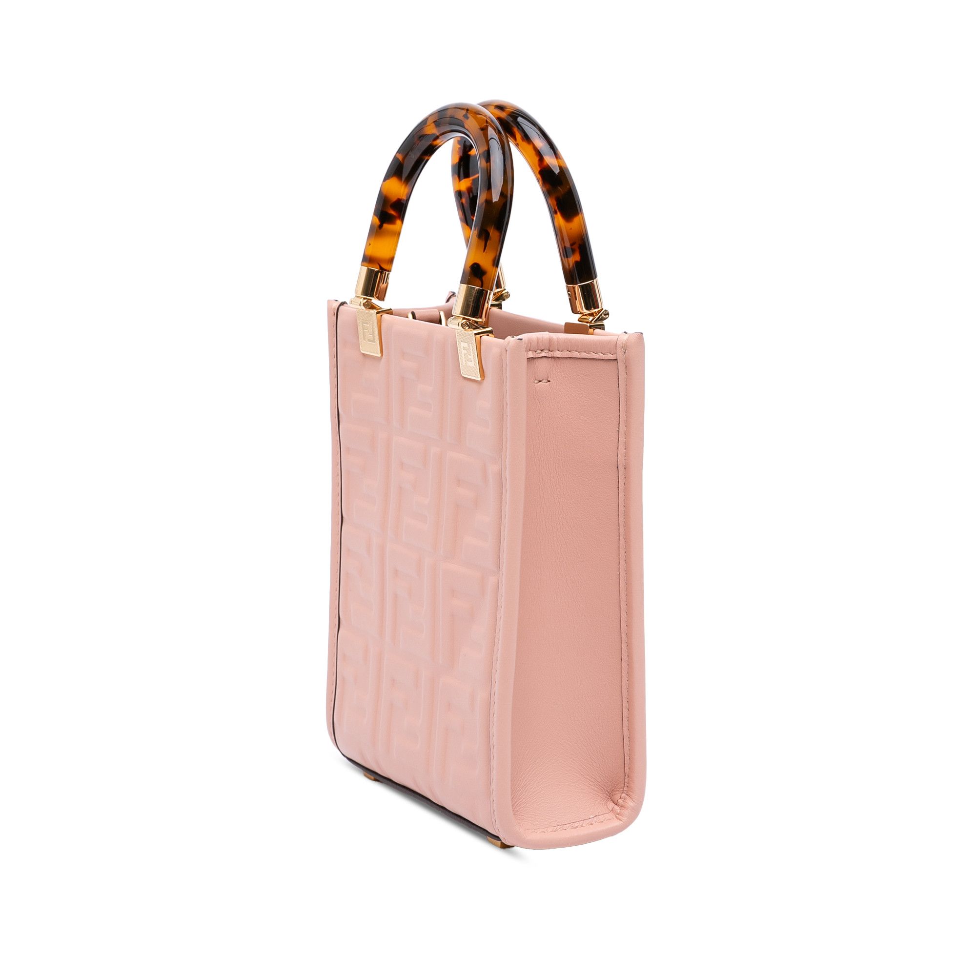 Fendi Fendi Mini Zucca Embossed Leather Sunshine Shopper Tote Size ONE SIZE - 2 Thumbnail