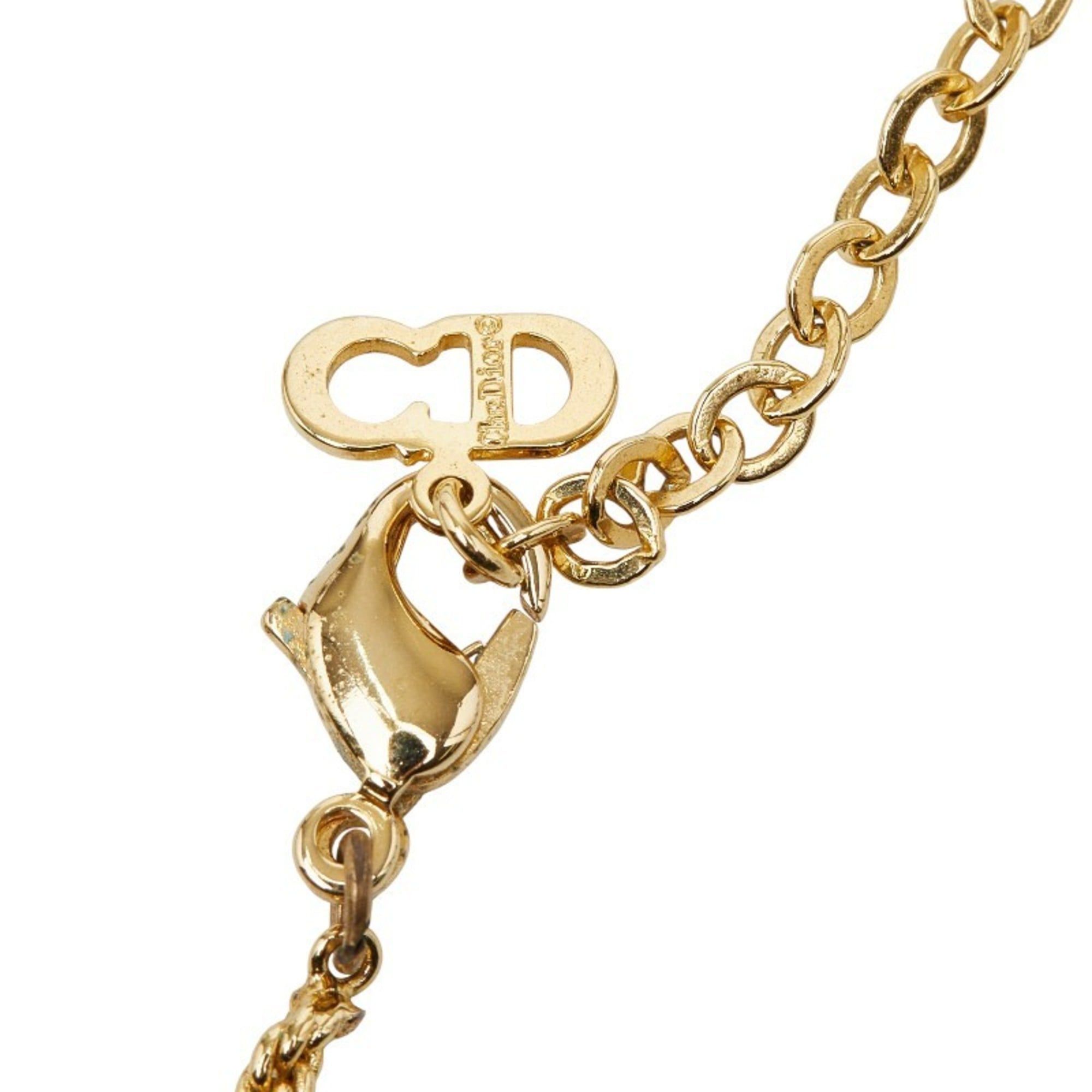 Dior Christian Dior Dior logo necklace, gold plated, for women. Size ONE SIZE - 5 Thumbnail