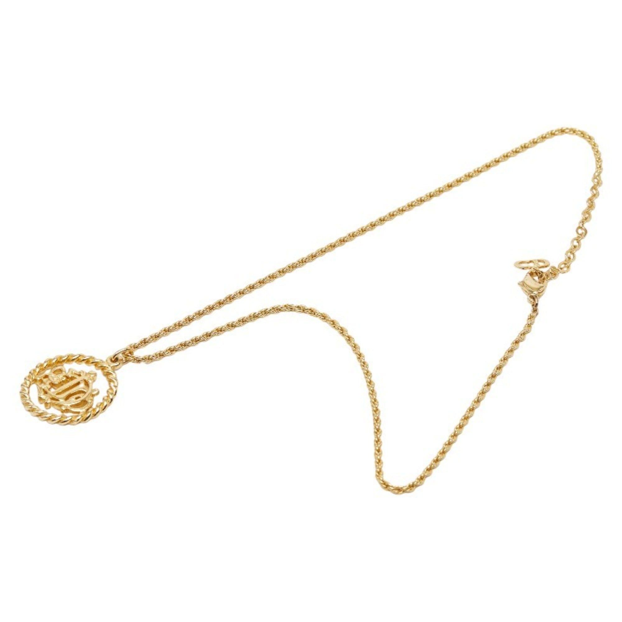 Dior Christian Dior Dior logo necklace, gold plated, for women. Size ONE SIZE - 4 Thumbnail
