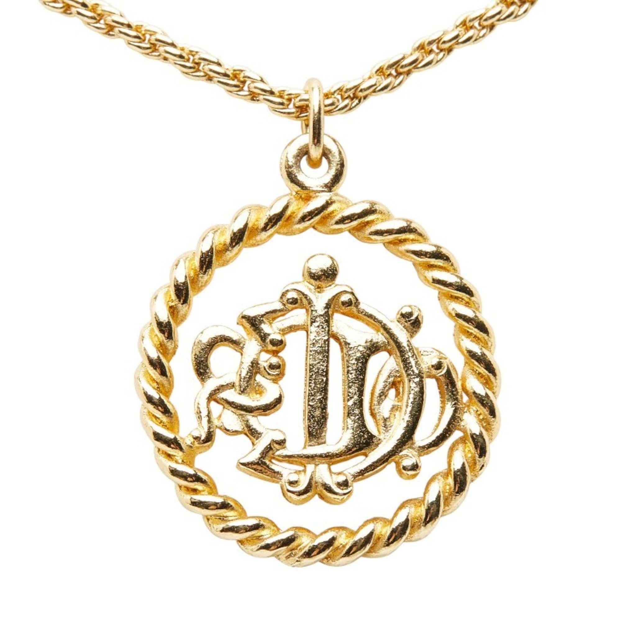 Dior Christian Dior Dior logo necklace, gold plated, for women. Size ONE SIZE - 2 Thumbnail