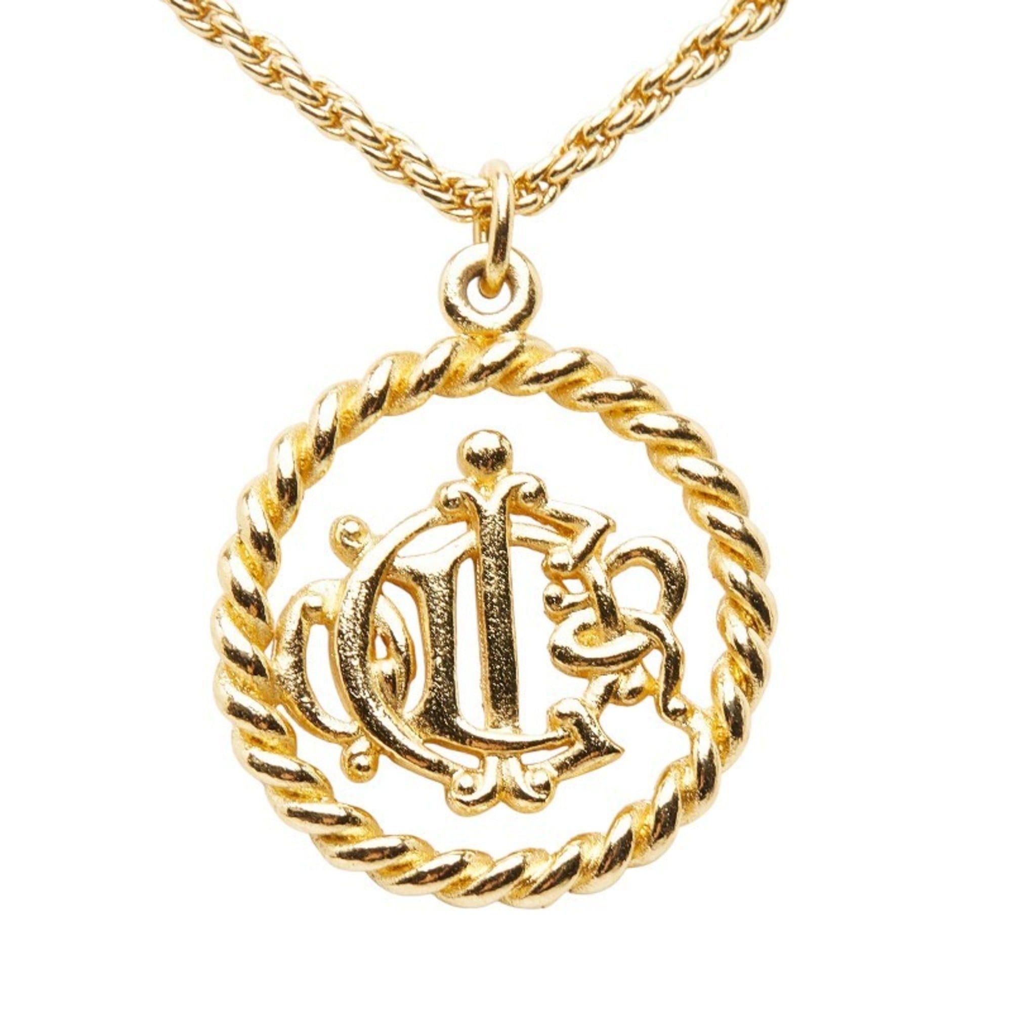 Dior Christian Dior Dior logo necklace, gold plated, for women. Size ONE SIZE - 3 Thumbnail