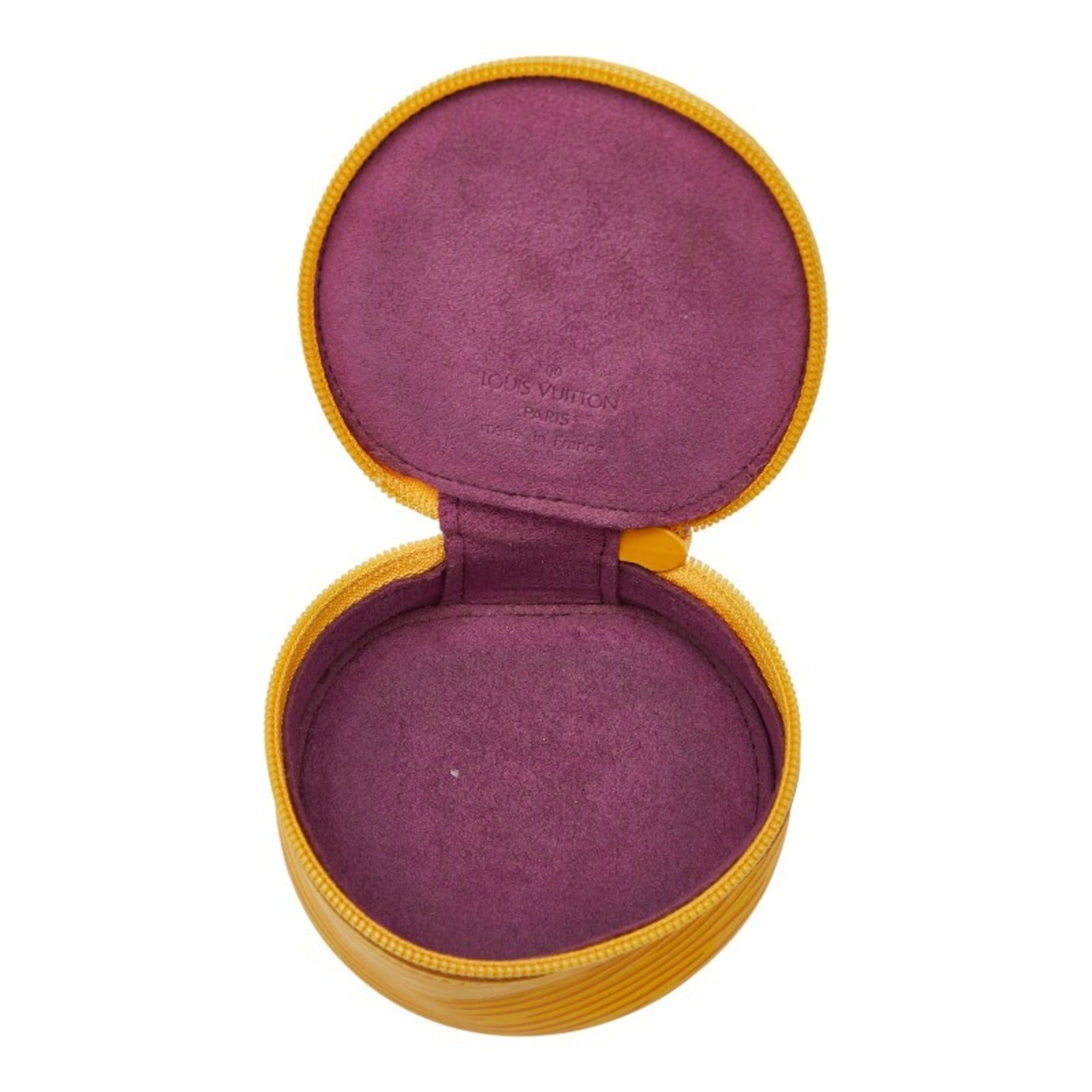 Louis Vuitton Louis Vuitton Epi Ecran Bijou 8 Pouch Jewelry Case/Accessory Case M48229 Jaune Yellow Leather Women's LOUIS VUITTON Size ONE SIZE - 10 Thumbnail
