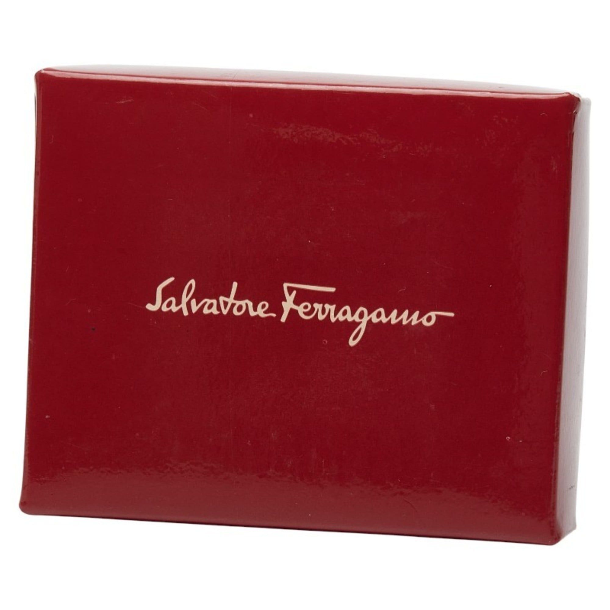 Salvatore Ferragamo Salvatore Ferragamo Gancini bag motif charm keychain key gold black plated leather women's Size ONE SIZE - 7 Thumbnail