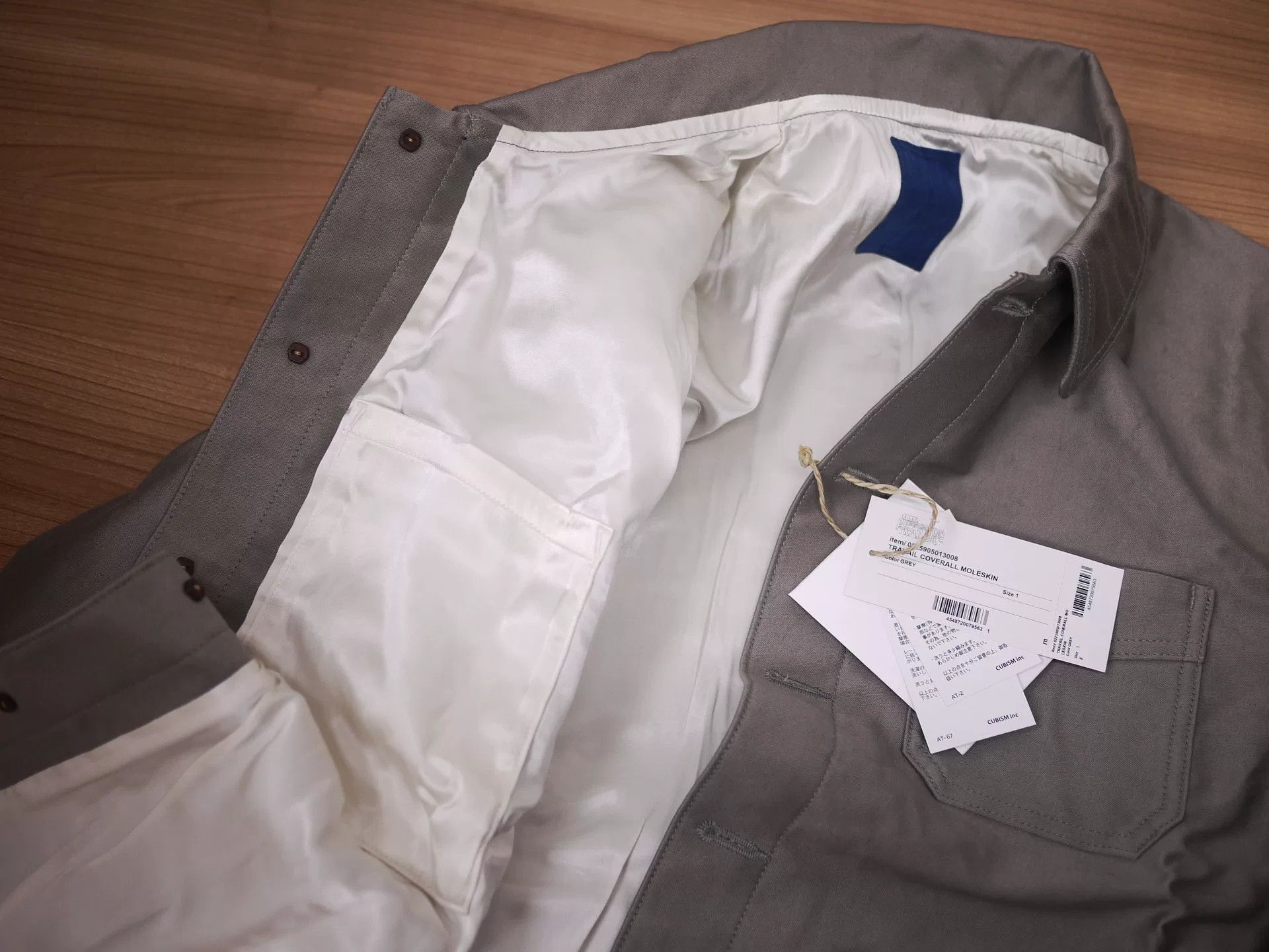 Visvim VISVIM TRAVAIL COVERALL MOLESKIN GREY Size US S / EU 44-46 / 1 - 6 Thumbnail