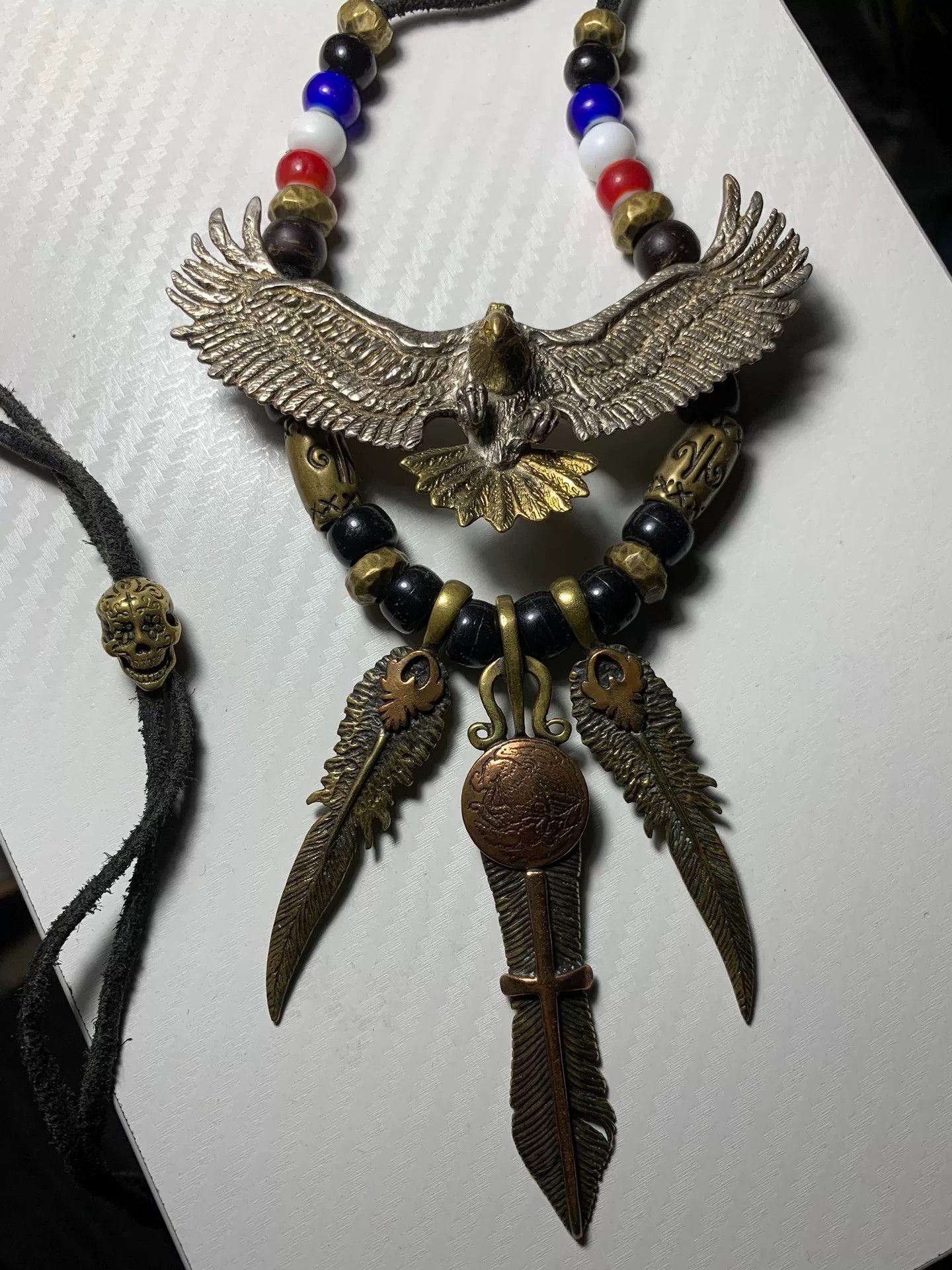 Vintage Vintage Eagle Pendant with Adjustable Necklace Size ONE SIZE - 3 Thumbnail