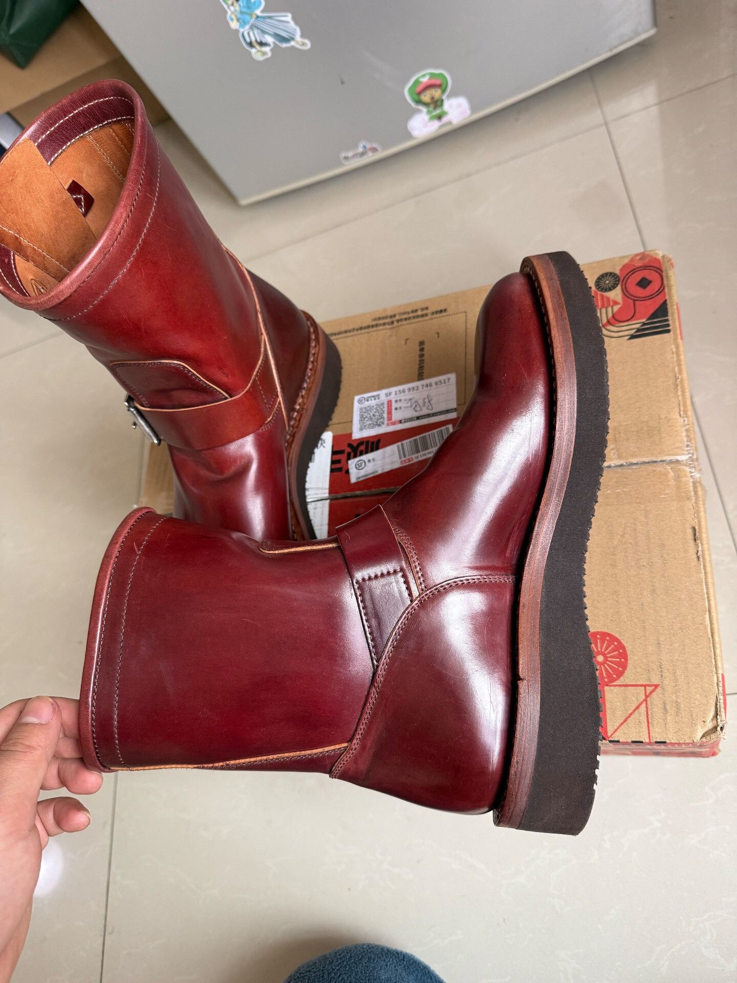Other Holwen Genuine Leather Engineer Boots Size US 6 / EU 39 - 3 Thumbnail