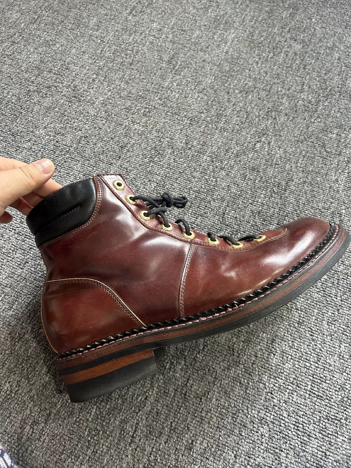 Other Stylish Brown High-Top Leather Boots Size US 8.5 / EU 41-42 - 4 Thumbnail