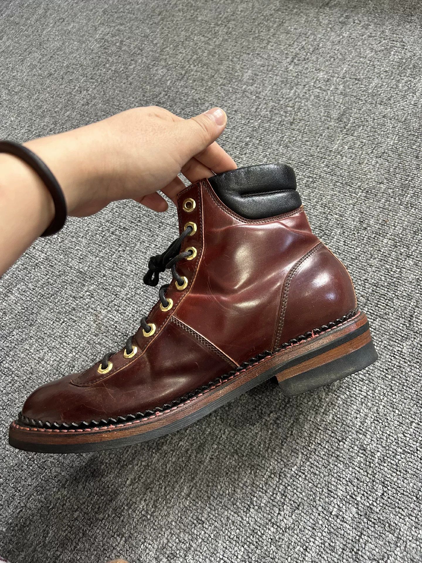 Other Stylish Brown High-Top Leather Boots Size US 8.5 / EU 41-42 - 5 Thumbnail