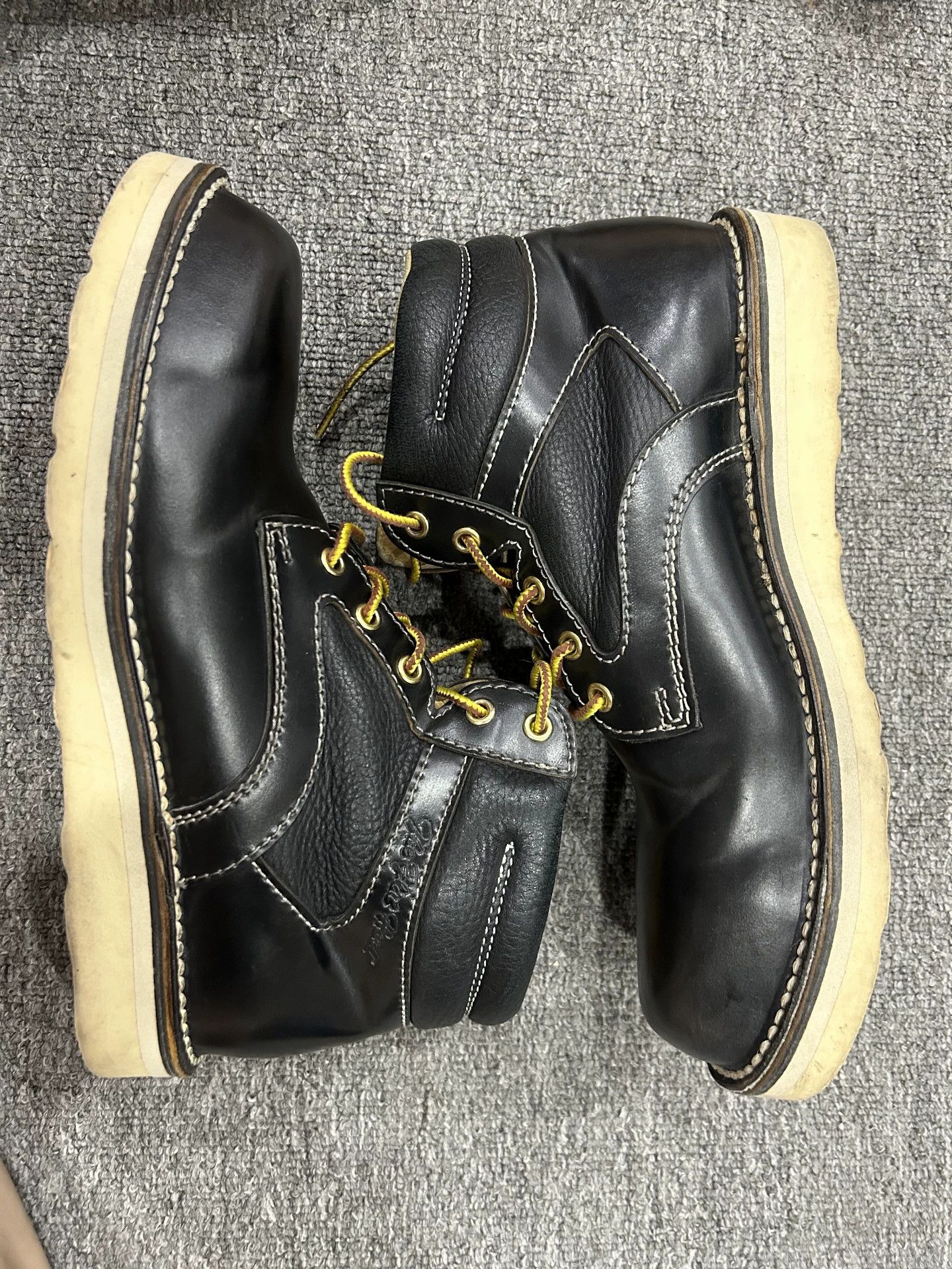 Vintage Black Leather Lace-Up Boots Size 7 Size US 7 / EU 40 - 2 Thumbnail