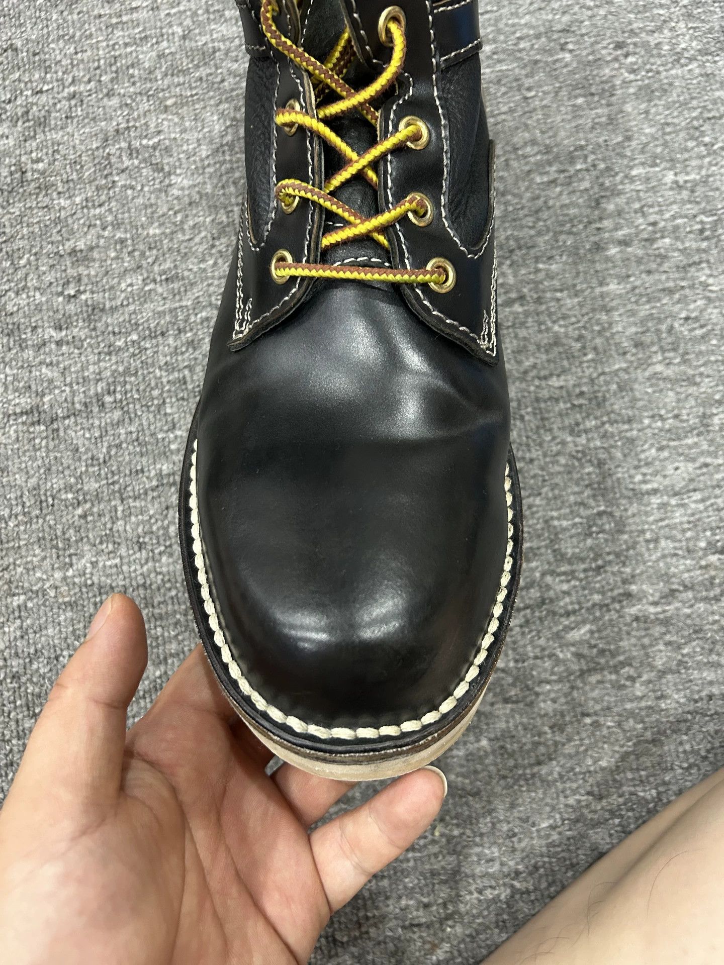 Vintage Black Leather Lace-Up Boots Size 7 Size US 7 / EU 40 - 5 Thumbnail