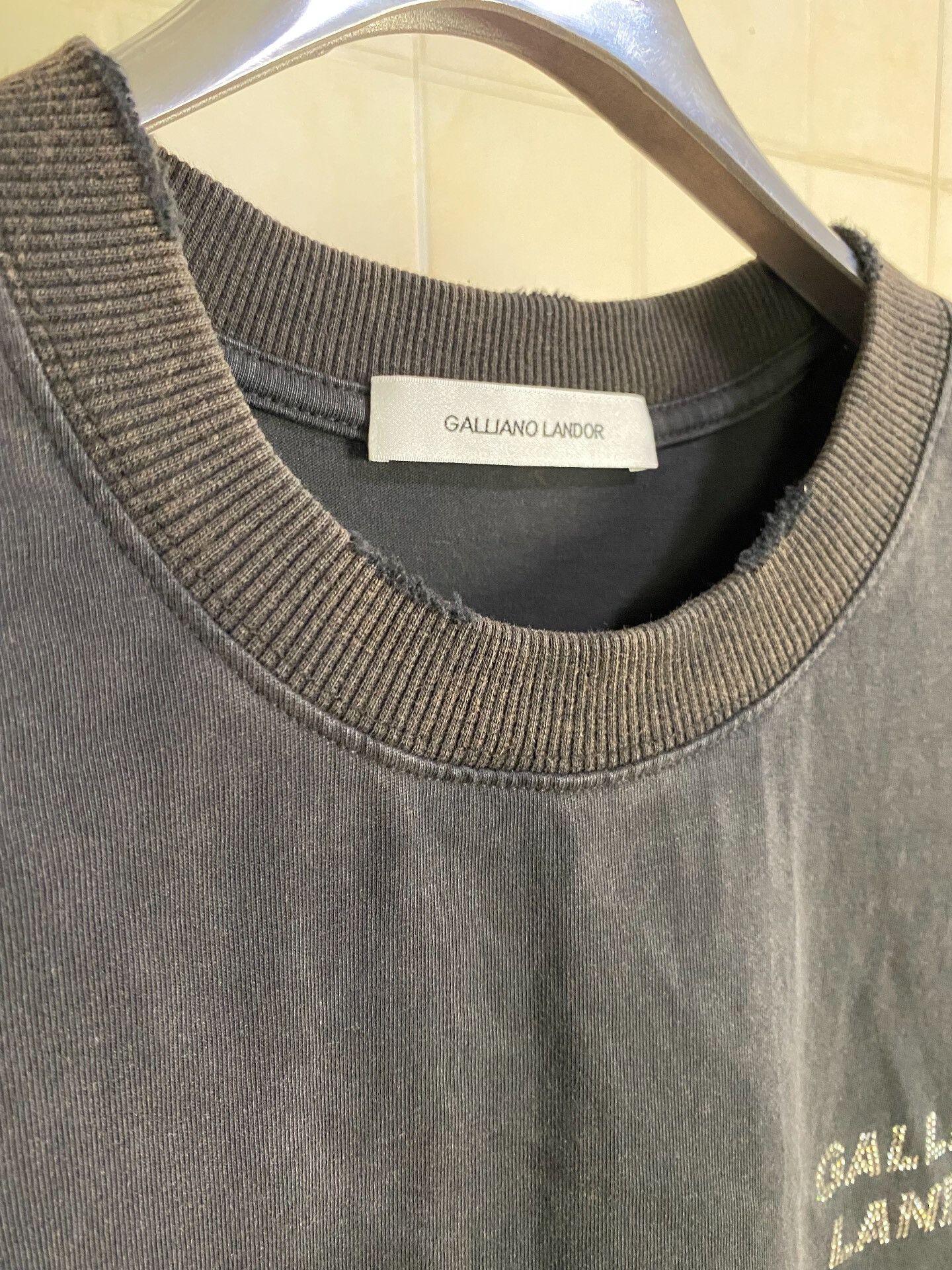 Vintage GALLIANO LANDOR Black Short Sleeve T-Shirt Size US M / EU 48-50 / 2 - 3 Thumbnail