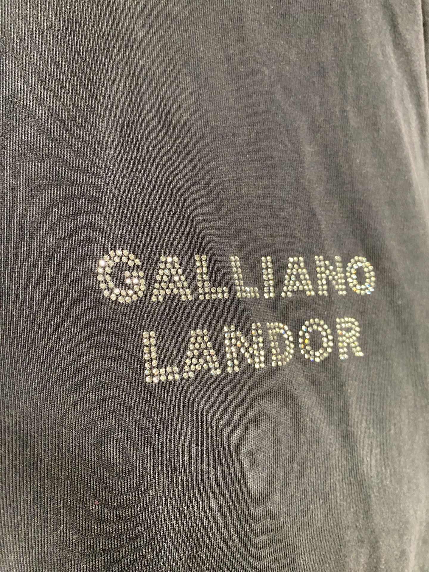 Vintage GALLIANO LANDOR Black Short Sleeve T-Shirt Size US M / EU 48-50 / 2 - 5 Thumbnail