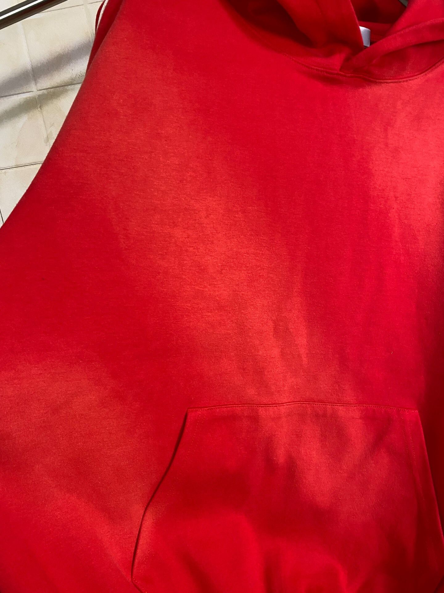 Vintage Red Striped Hoodie by Galliano Landor Size US L / EU 52-54 / 3 - 7 Thumbnail