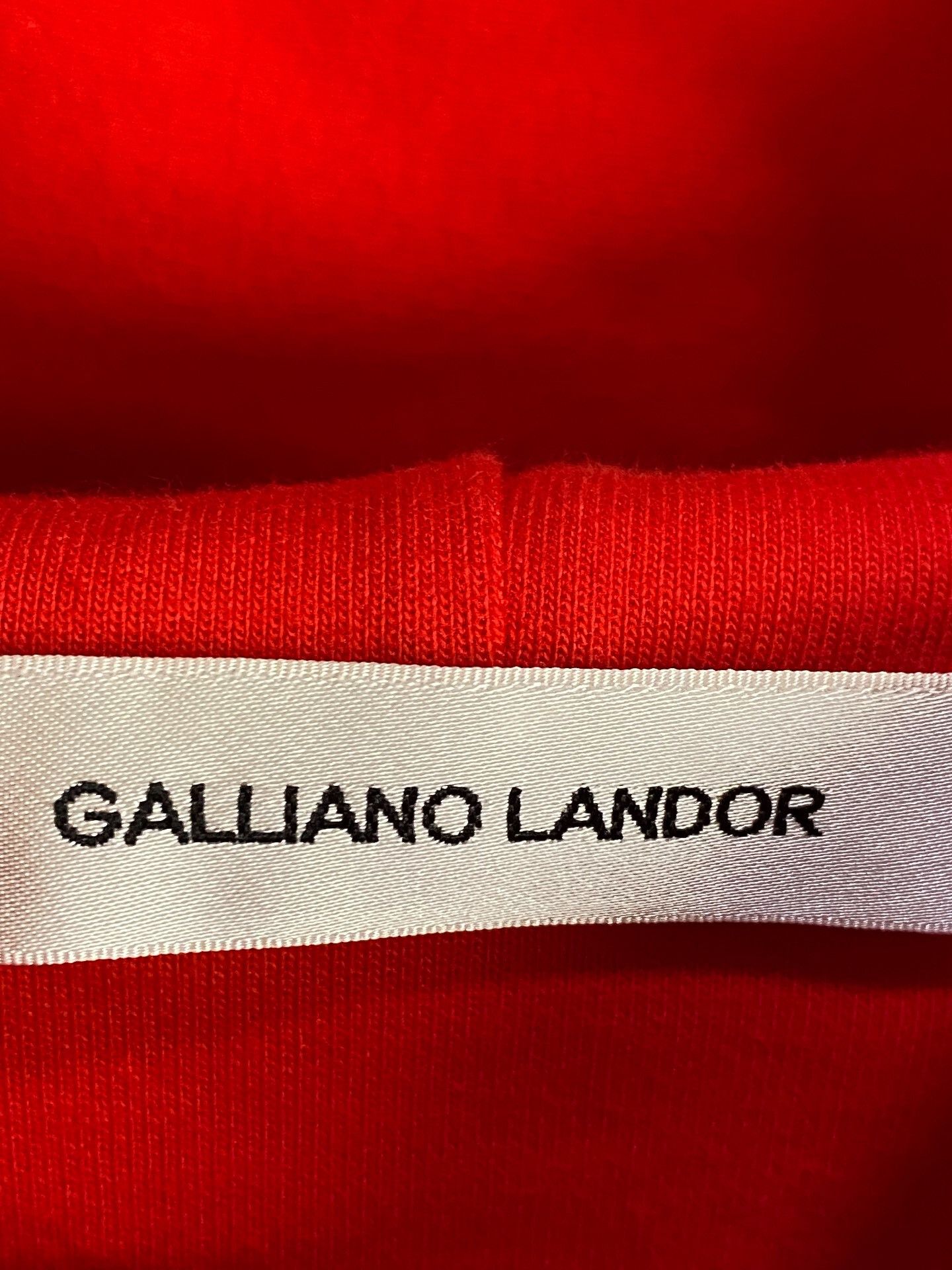 Vintage Red Striped Hoodie by Galliano Landor Size US L / EU 52-54 / 3 - 4 Thumbnail