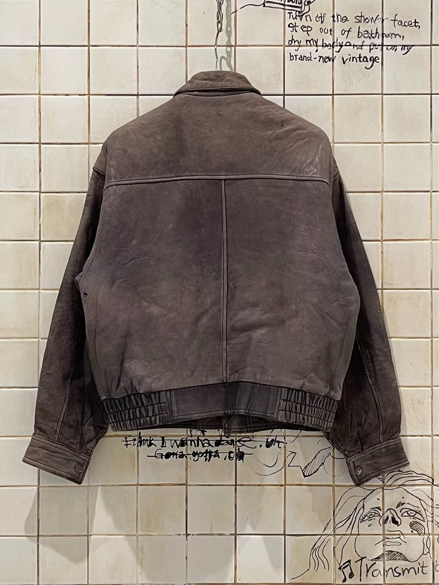 Vintage Vintage A-2 Pilot Leather Jacket Size US M / EU 48-50 / 2 - 2 Thumbnail