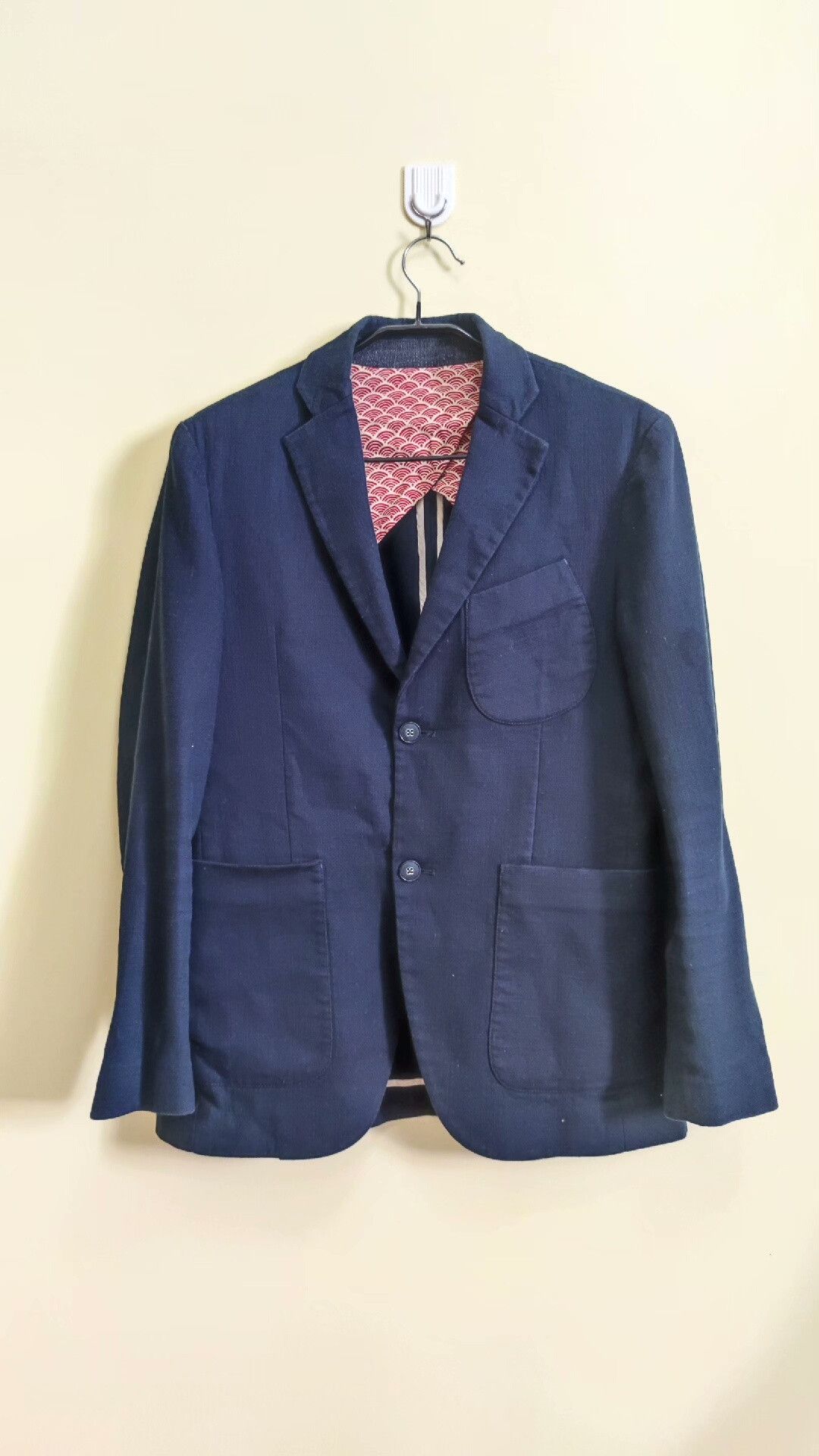 Other Handmade Blue Dye Suit with Wave Lining Size US S / EU 44-46 / 1 - 2 Thumbnail