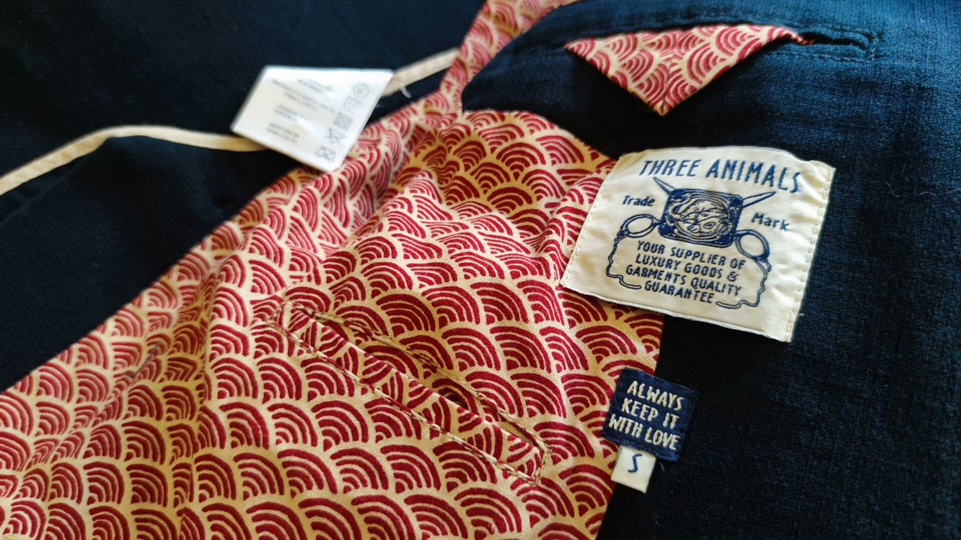 Other Handmade Blue Dye Suit with Wave Lining Size US S / EU 44-46 / 1 - 6 Thumbnail