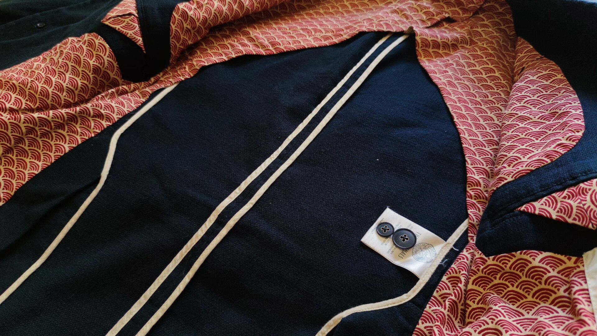 Other Handmade Blue Dye Suit with Wave Lining Size US S / EU 44-46 / 1 - 5 Thumbnail
