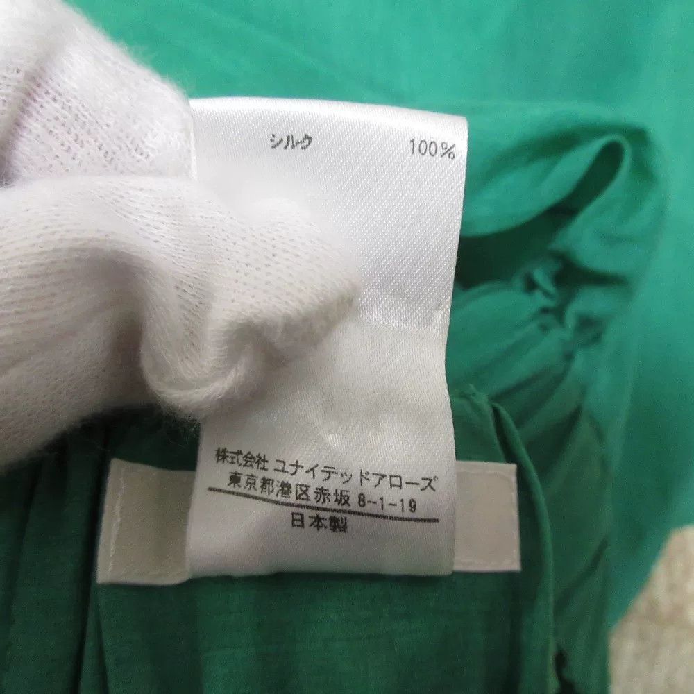 Other Elegant Green Silk Midi Skirt Size 26" / US 2 / IT 38 - 9 Thumbnail