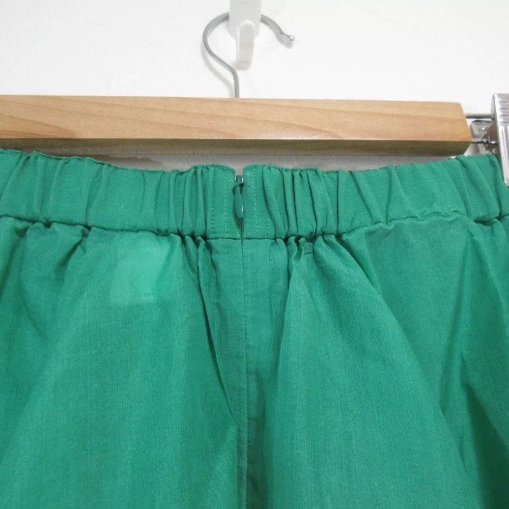 Other Elegant Green Silk Midi Skirt Size 26" / US 2 / IT 38 - 4 Thumbnail
