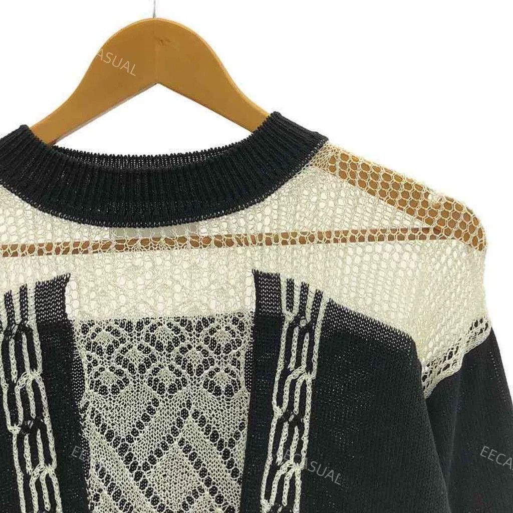 Other Mame Kurogouchi Black Lace Sweater Size S / US 4 / IT 40 - 4 Thumbnail